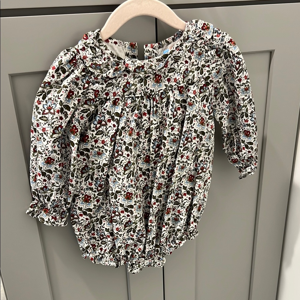 Floral Long Sleeve Kids Bubble